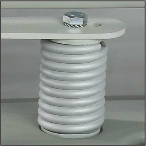 Caballete con base rellenable detalle muelle