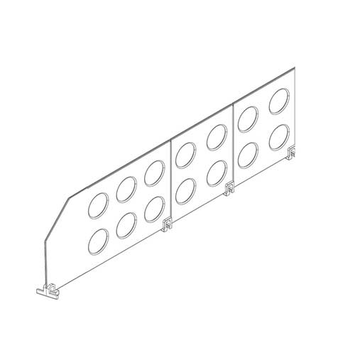 Separador fraccionable eco angulo sin tope esquema