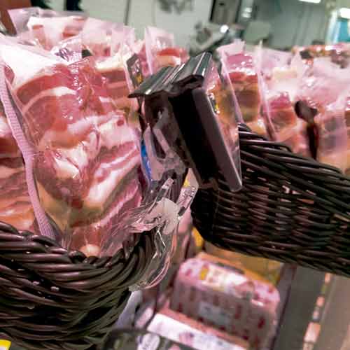 Cestas para alimentos detalle mimbre pinza