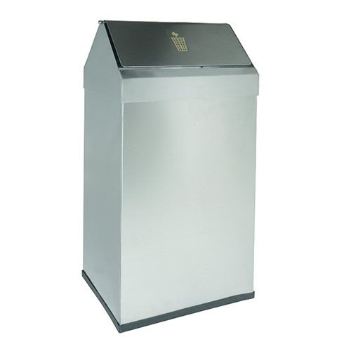 Papelera Inoxidable 41L con Cabezal Vaiv&eacute;n