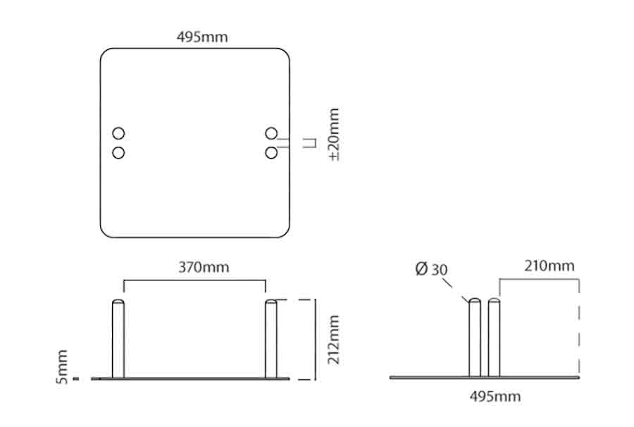Base grande para gráficas medidas