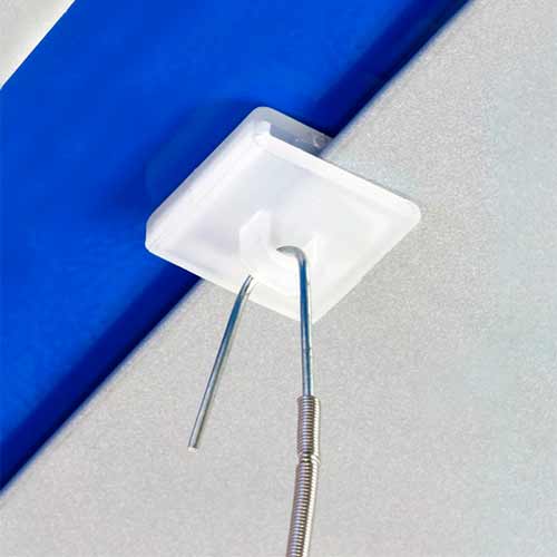 Clip horizontal para techo ejemplo