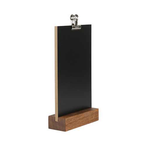 Pizarra sobremesa base madera