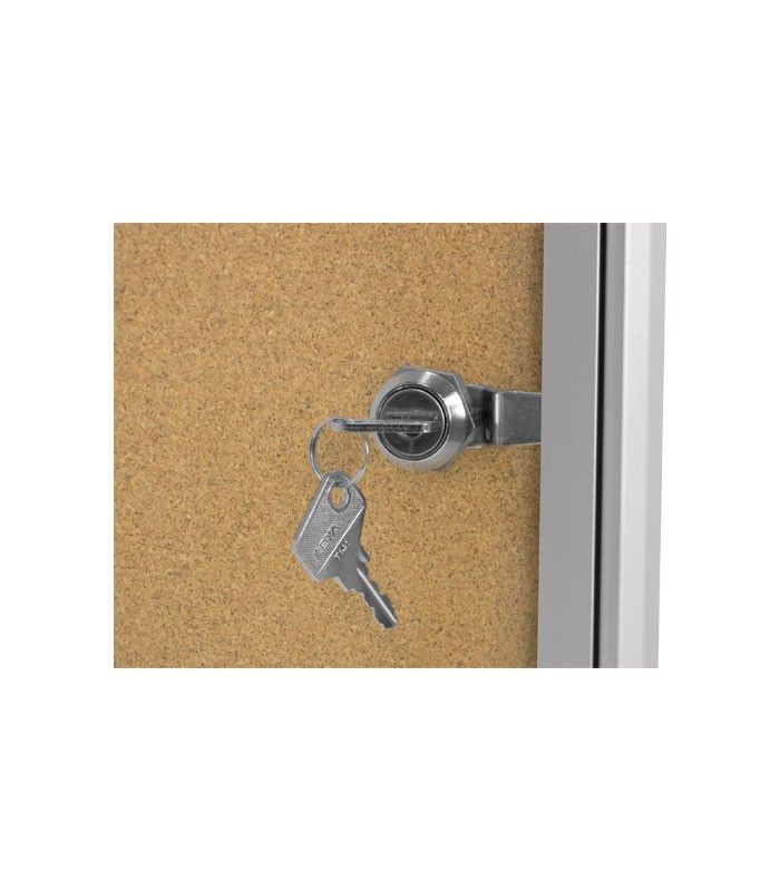 Tablón de anuncios económico corcho cerradura