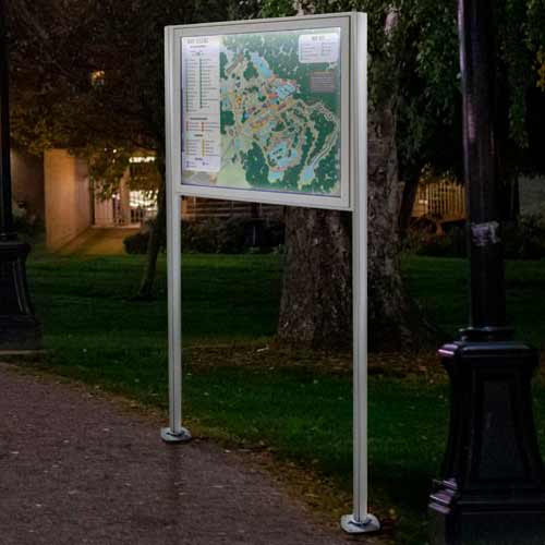 Vitrina con Luz para Exteriores ejemplo