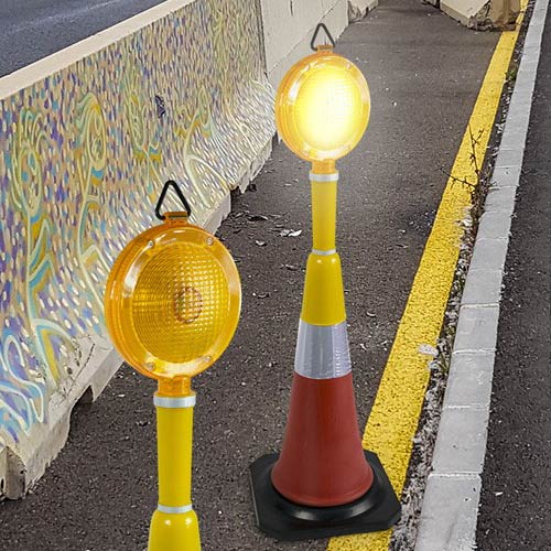 Baliza luminosa para conos ejemplo