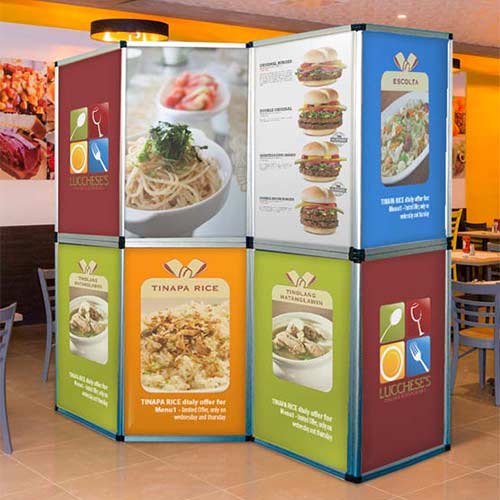 Biombo publicitario doble cara impreso con su dise&ntilde;o