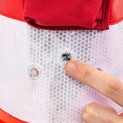 Camisa led para conos botón