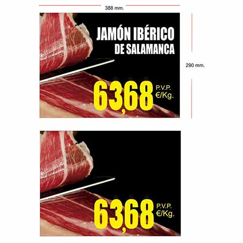 Cartel jam&oacute;n grande