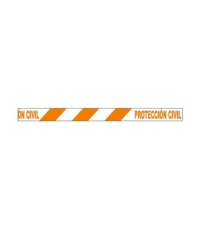 Cinta baliza protección civil naranja