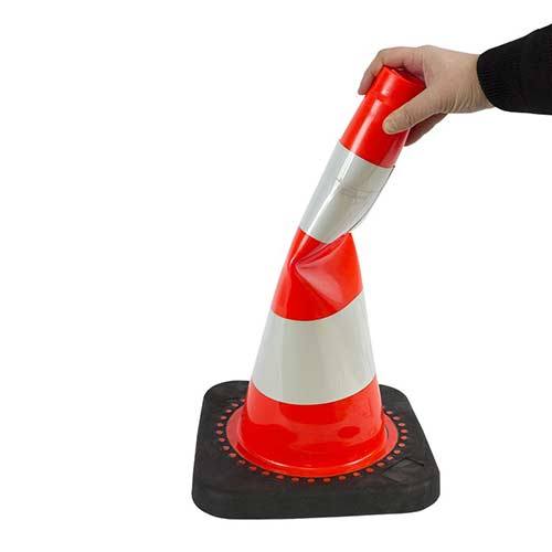 Cono flexible con base de caucho detalle