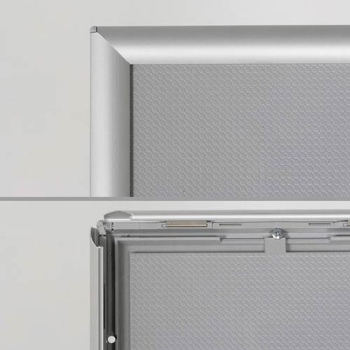 Porta menú económico gris marco
