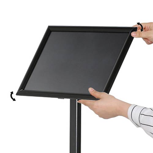 Porta menú económico gris negro orientable