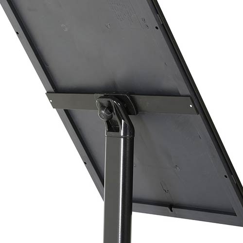 Porta menú económico gris negro trasera