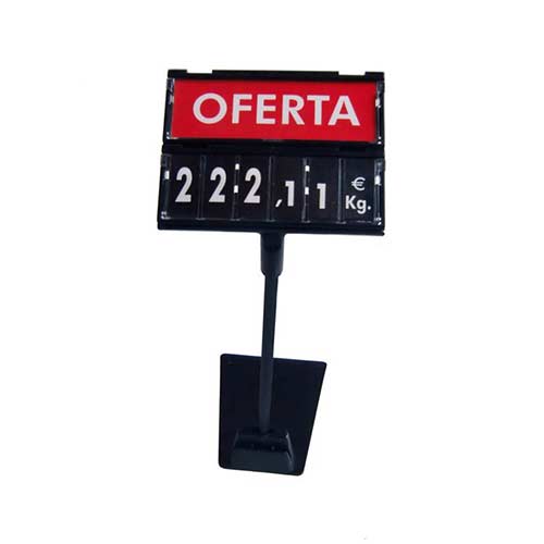 Portaprecio cassette mini con base