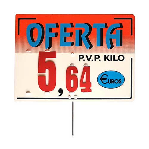 Portaprecios oferta