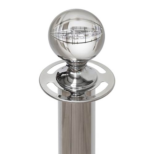 Postes separadores con bola para cordón