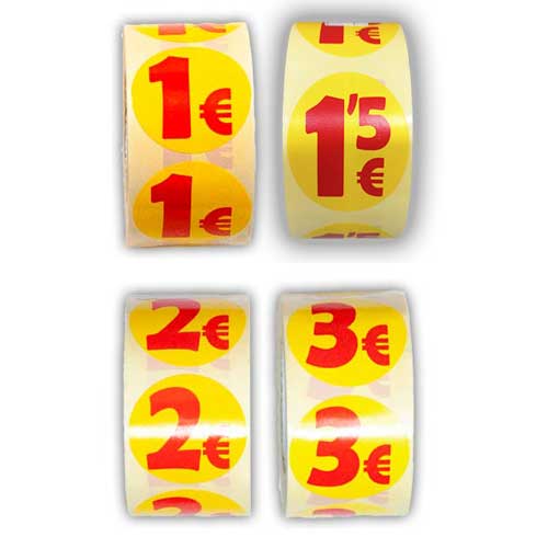 Rollos etiquetas oferta