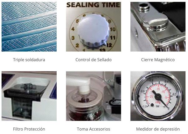 Características Envasadora al Vacío Profesional Sico Nevada