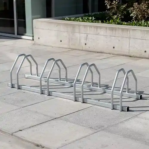 Aparaca bicicletas económico de acero galvanizado