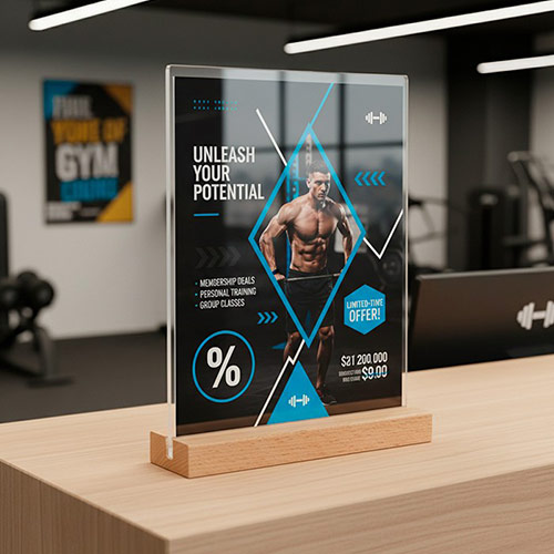 Portagráfica con Base de Madera oferta gimnasio