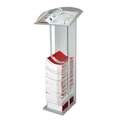 Porta catálogos con atril