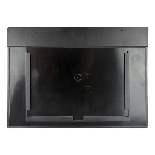 Soporte portagr&aacute;ficas A4 negro con orificios para colgar